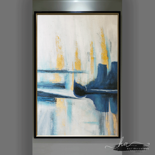Tranh trừu tượng, tranh lụa kim sa, pxdecor, tranh canvas, tranh tráng gương, mai huyền anh, tranh truu tuong tại xưởng, tranh phòng khách, tranh phòng ngủ, tranh phòng bếp