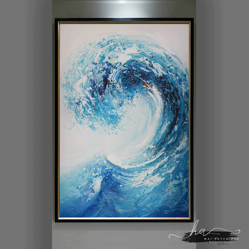 Tranh trừu tượng, tranh lụa kim sa, pxdecor, tranh canvas, tranh tráng gương, mai huyền anh, tranh tại xưởng, tranh phòng khách, tranh phòng ngủ, tranh phòng bếp