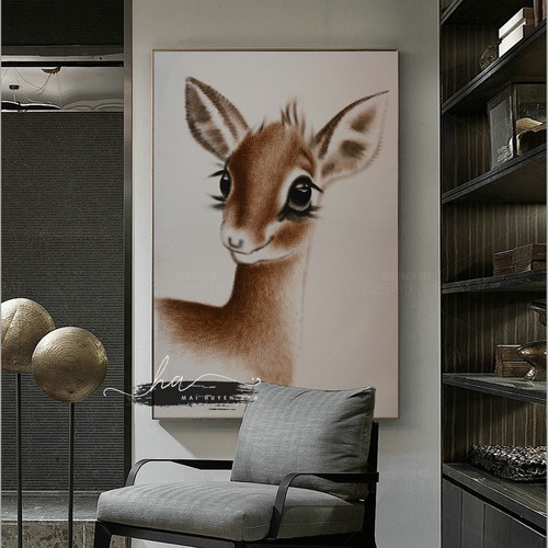 Tranh động vât hươu nai - PX2127