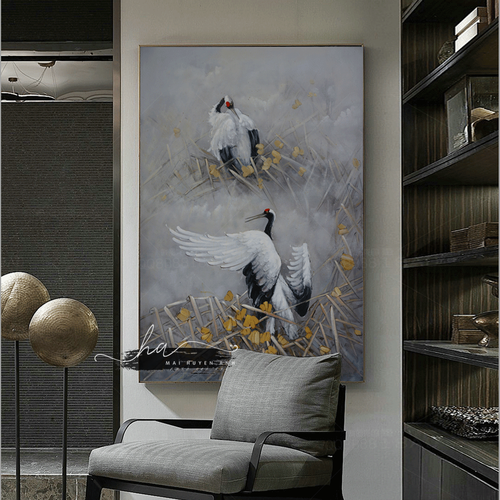Tranh trìu tượng chim- PX2185